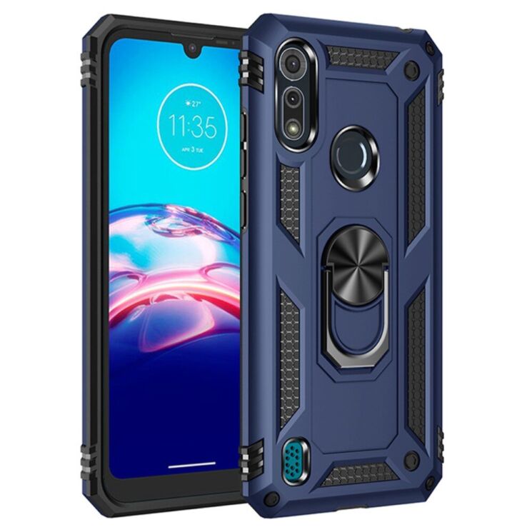 Захисний чохол Deexe Armor Case для Motorola Moto E6S / Moto E6i - Blue: фото 1 з 8