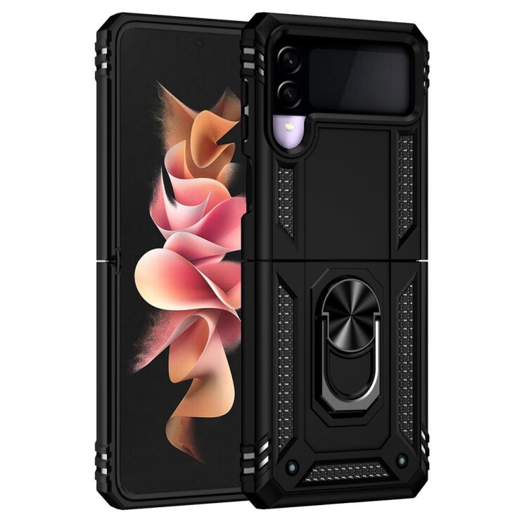 Захисний чохол Deexe Armor Case (FF) для Samsung Galaxy Flip 3 - Black: фото 2 з 9