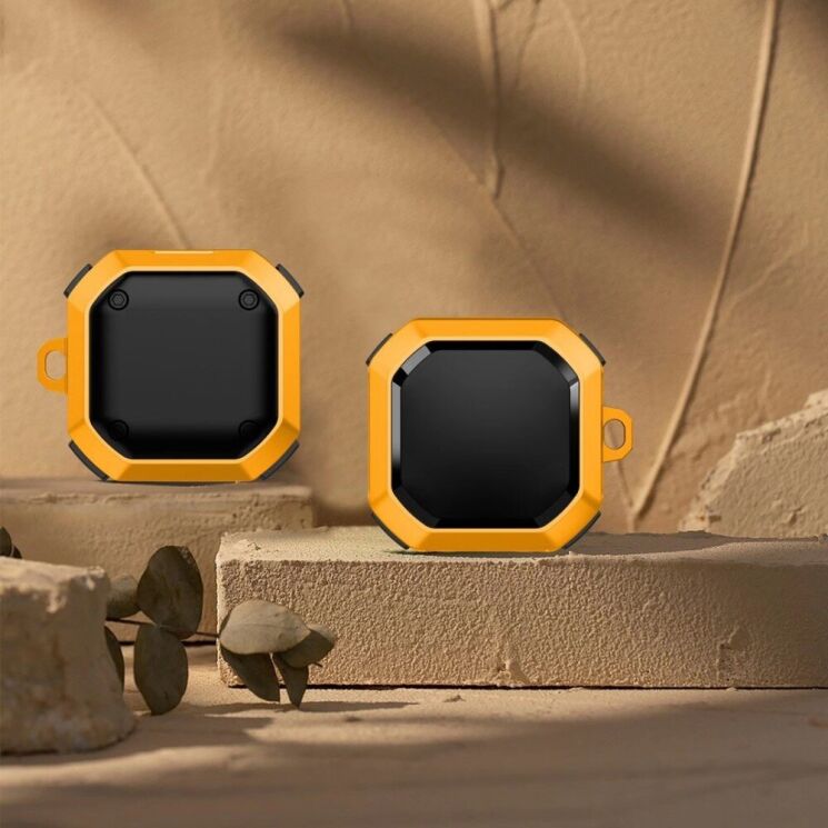 Захисний чохол Deexe Armor Cover для Samsung Galaxy Buds Live / Buds Pro / Buds 2 / Buds 2 Pro / Buds FE - Yellow: фото 1 з 8