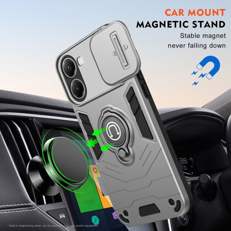 Захисний чохол Deexe Armor MagShield для Xiaomi Poco X7 Pro - Blue: фото 3 з 7