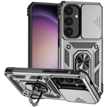 Защитный чехол Deexe Armor Shield для Samsung Galaxy S25 (S931) - Silver: фото 1 из 9