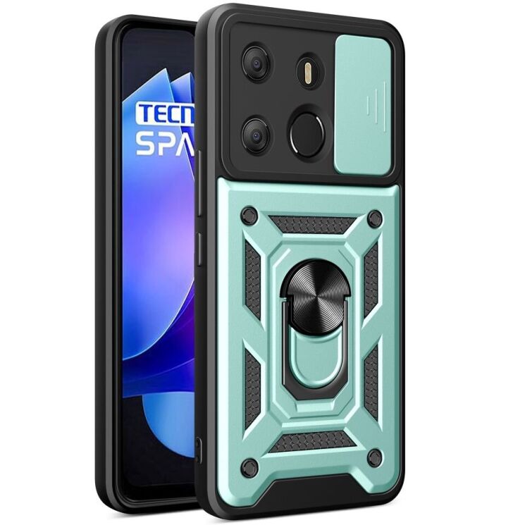 Защитный чехол Deexe Armor Shield для TECNO Spark Go 2023 - Green: фото 1 из 10