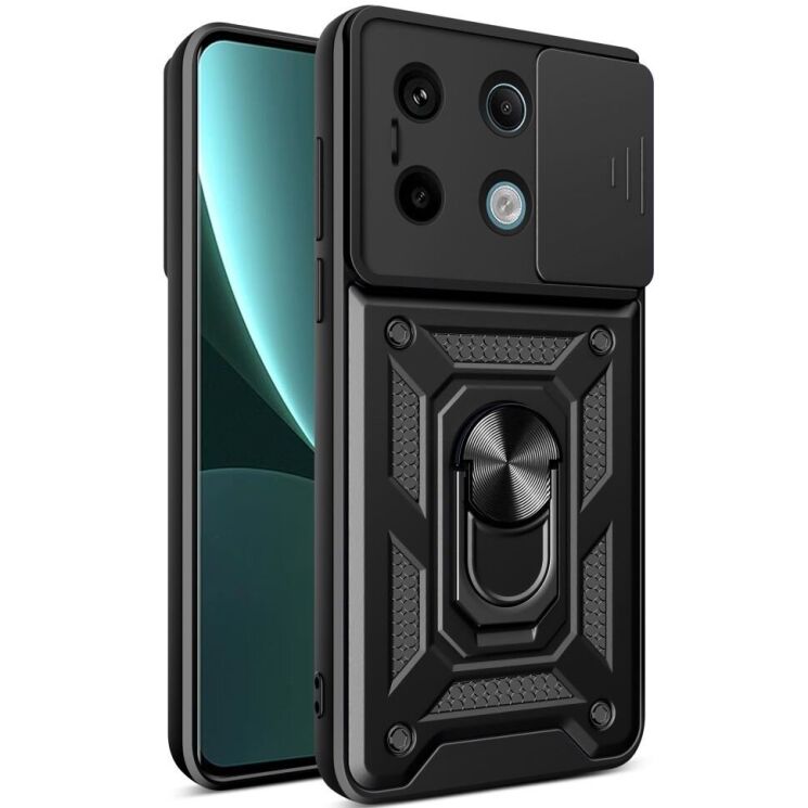 Защитный чехол Deexe Armor Shield для Xiaomi Redmi Note 13 Pro 5G / Poco X6 - Black: фото 1 из 9