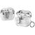 Защитный чехол Deexe Clear Luxe для Samsung Galaxy Buds 3 / Buds 3 Pro - Silver: фото 1 из 8