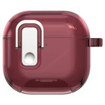 Захисний чохол Deexe Clear Stand для AirPods 5 / 4 - Cherry: фото 1 з 8