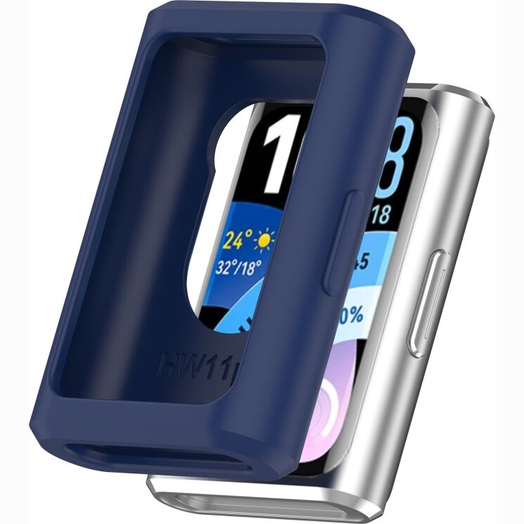 Защитный чехол Deexe Color Frame для Huawei Band 11 Pro - Blue: фото 1 из 8
