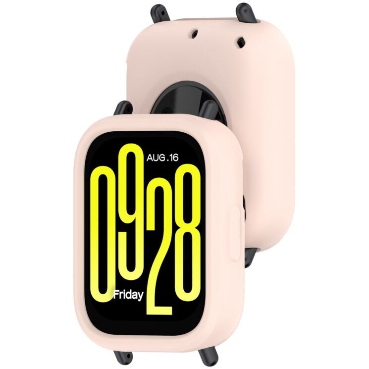 Защитный чехол Deexe Color Frame для Xiaomi Redmi Watch 5 Active - Light Pink: фото 3 из 8