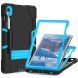 Защитный чехол Deexe Color Kickstand для Samsung Galaxy Tab S9 / S9 FE / S10 FE (X710/716/510/516/520/526) - Black / Blue (333019BL). Фото 3 из 12