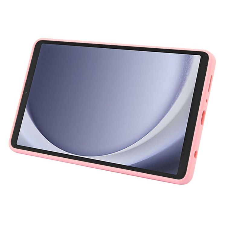 Захисний чохол Deexe Crystal Kickstand для Samsung Galaxy Tab A9 (X110/115) - Pink: фото 3 з 12