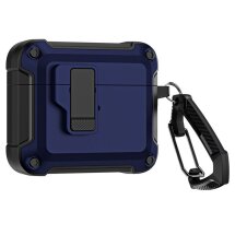 Захисний чохол Deexe Defender Pro для Apple AirPods 4 - Blue: фото 1 з 10