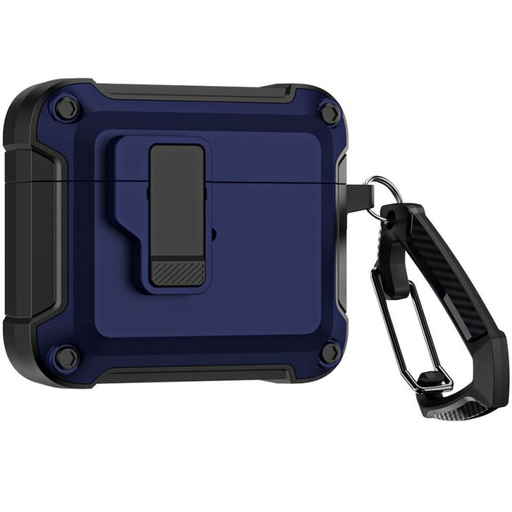 Захисний чохол Deexe Defender Pro для Apple AirPods 4 - Blue: фото 2 з 10