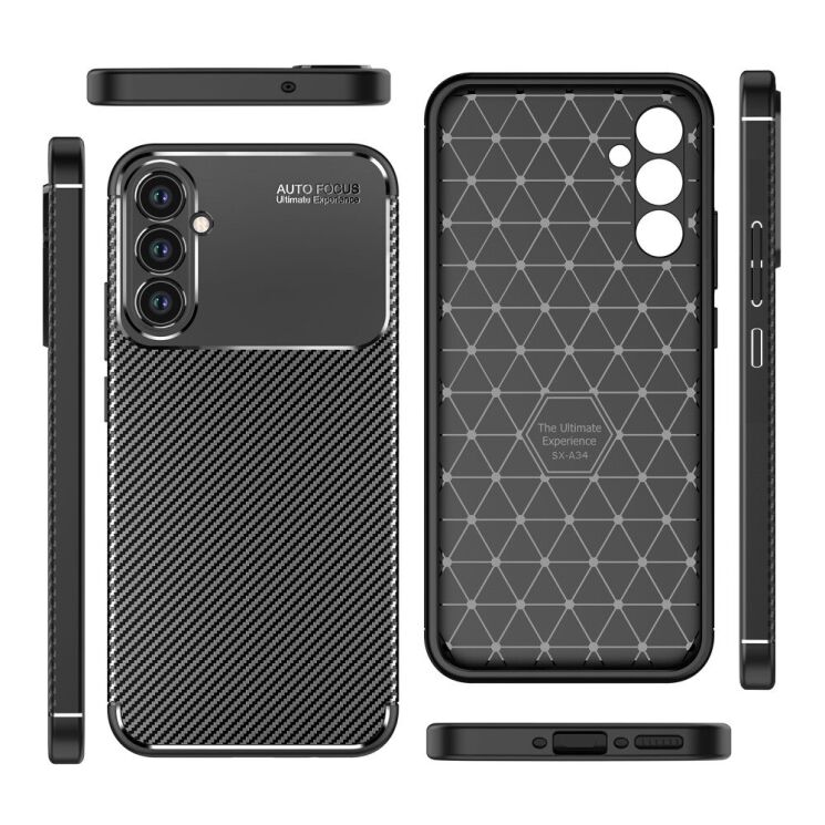 Защитный чехол Deexe Fusion для Samsung Galaxy A34 (A346) - Black: фото 5 из 7