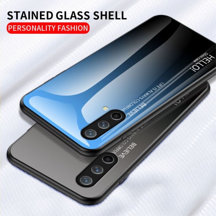 Защитный чехол Deexe Gradient Color для OnePlus Nord CE - Purple / Green: фото 6 из 11