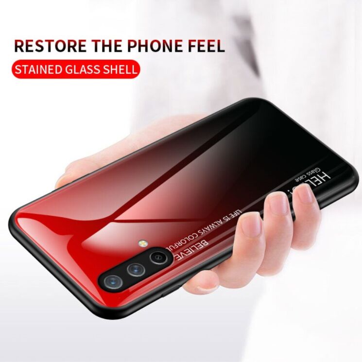 Защитный чехол Deexe Gradient Color для OnePlus Nord CE - Purple / Green: фото 10 из 11