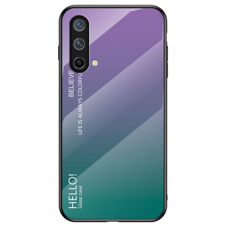 Защитный чехол Deexe Gradient Color для OnePlus Nord CE - Purple / Green: фото 1 из 11
