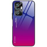Захисний чохол Deexe Gradient Color для Xiaomi Redmi Note 10 Pro - Blue / Rose (278426RL)