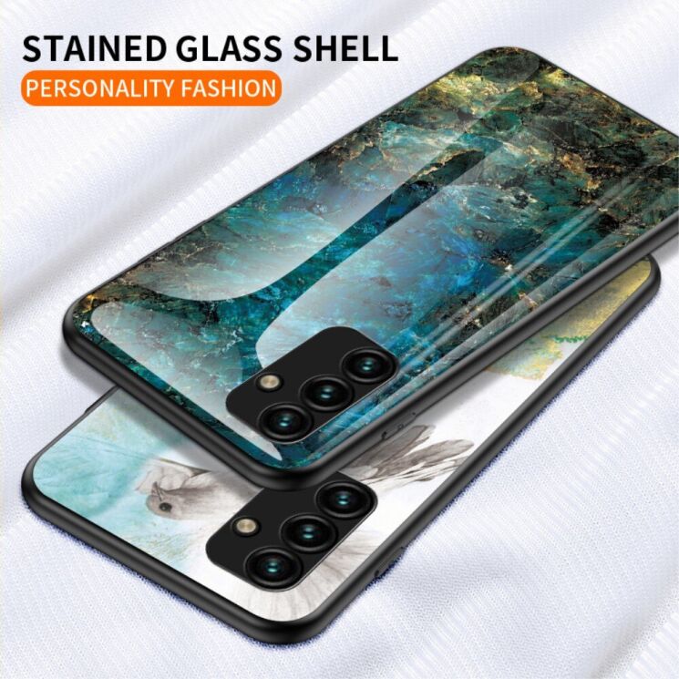 Захисний чохол Deexe Gradient Pattern для Samsung Galaxy A24 (A245) - Emerald: фото 4 з 8