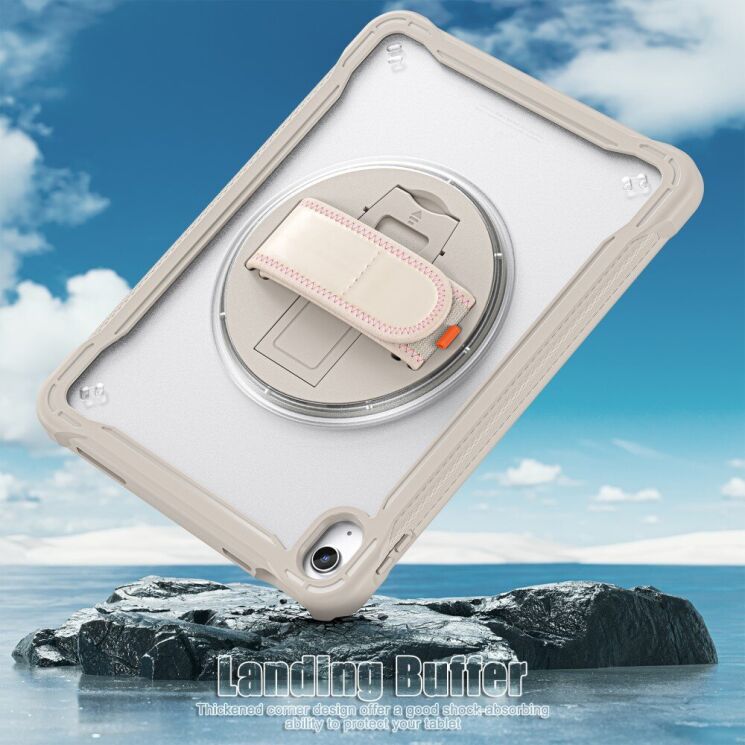 Защитный чехол Deexe Handstrap Сase для Apple iPad 10.9 (2022) / iPad 11 (2025) - Baby Blue: фото 8 из 12