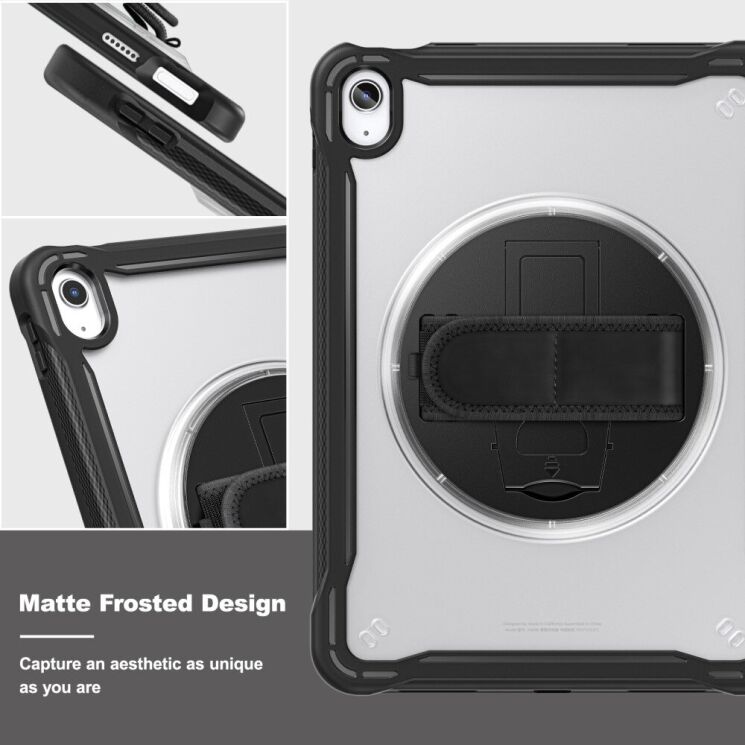 Защитный чехол Deexe Handstrap Сase для Apple iPad 10.9 (2022) / iPad 11 (2025) - Baby Blue: фото 4 из 12