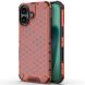 Захисний чохол Deexe Honeycomb Series для Apple iPhone 17 - Red (387203R). Фото 1 з 6