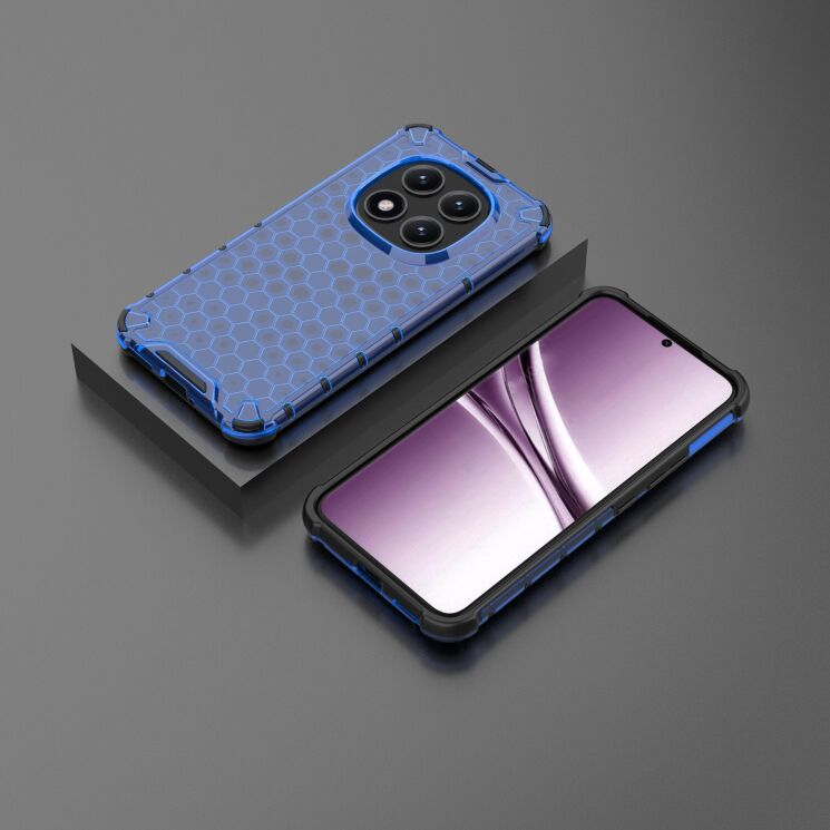 Защитный чехол Deexe Honeycomb Series для Xiaomi Redmi Note 15 Pro Plus / Poco M8 Pro 5G - Blue: фото 3 из 6