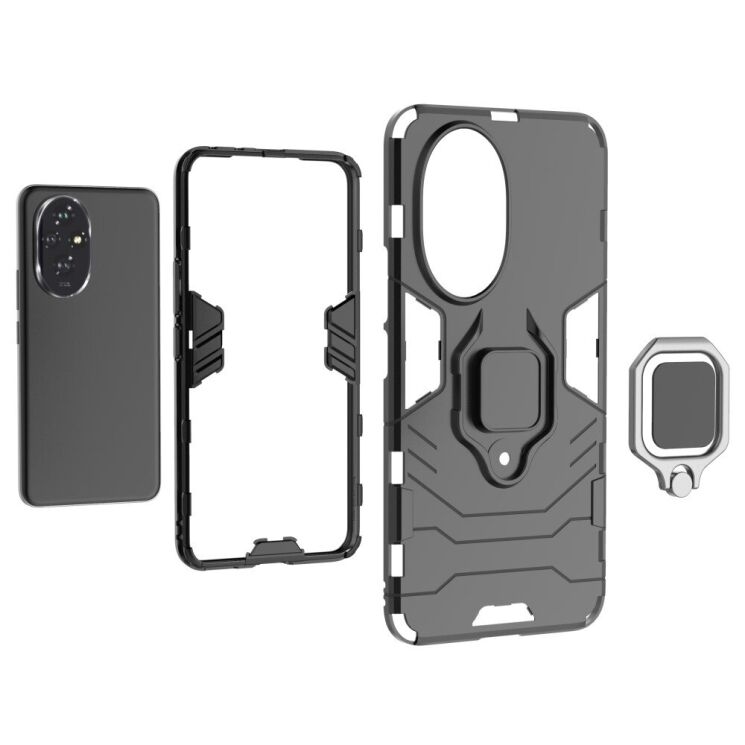 Защитный чехол Deexe Hybrid Case для Honor 200 - Black: фото 5 из 6