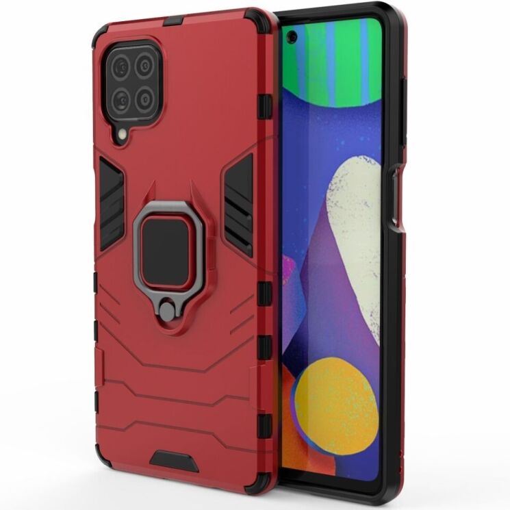 Защитный чехол Deexe Hybrid Case для Samsung Galaxy M62 - Red: фото 2 из 7
