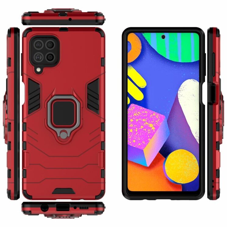 Защитный чехол Deexe Hybrid Case для Samsung Galaxy M62 - Red: фото 3 из 7