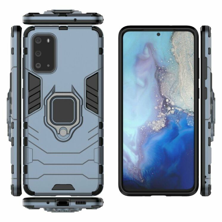 Защитный чехол Deexe Hybrid Case для Samsung Galaxy S20 (G980) - Blue: фото 3 из 4