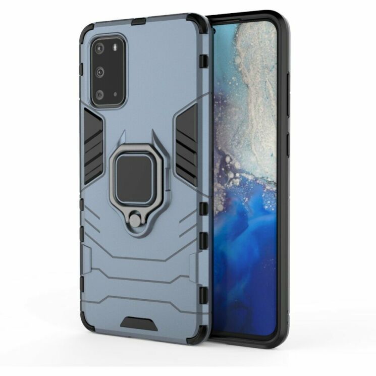 Защитный чехол Deexe Hybrid Case для Samsung Galaxy S20 (G980) - Blue: фото 1 из 4