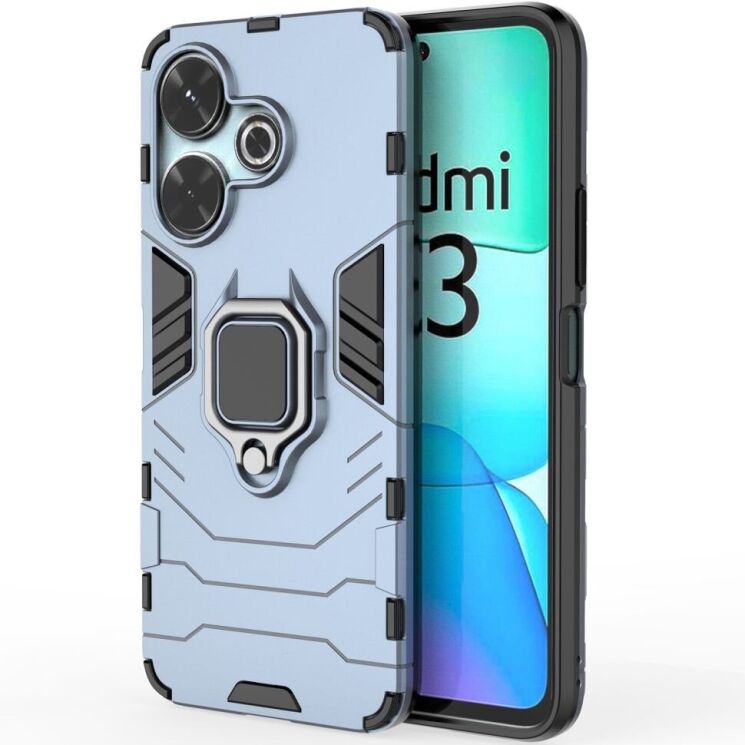 Защитный чехол Deexe Hybrid Case для Xiaomi Redmi 13 - Blue: фото 2 из 6