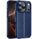 Захисний чохол Deexe Leather Cover для Apple iPhone 17 Pro - Blue (387361L). Фото 1 з 6