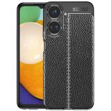 Силіконовий (TPU) чохол Deexe Leather Cover для Realme 10 - Black: фото 1 з 5