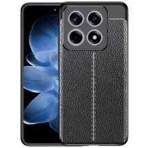 Защитный чехол Deexe Leather Cover для Xiaomi 14T - Black: фото 1 из 6