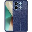 Защитный чехол Deexe Leather Cover для Xiaomi Redmi Note 13 5G - Blue (341211L)