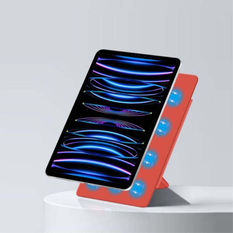 Защитный чехол Deexe Magnetic Case для Apple iPad Pro 11 (2024) - Red: фото 5 из 7