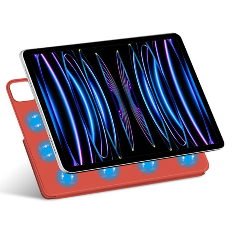 Защитный чехол Deexe Magnetic Case для Apple iPad Pro 11 (2024) - Red: фото 2 из 7