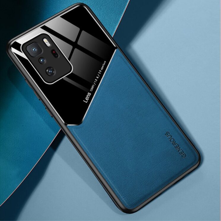 Защитный чехол Deexe Magnetic Leather Cover для Xiaomi Poco X3 GT / Redmi Note 10 Pro 5G - Blue: фото 2 из 14