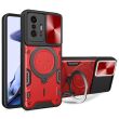 Защитный чехол Deexe Magnetic Space для Xiaomi 11T / 11T Pro - Red (301003R)