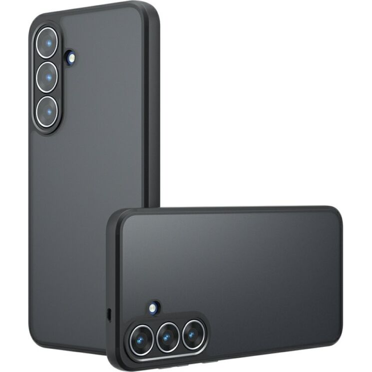 Защитный чехол Deexe Matte Skin для Samsung Galaxy S26 FE - Transparent Black: фото 1 из 13