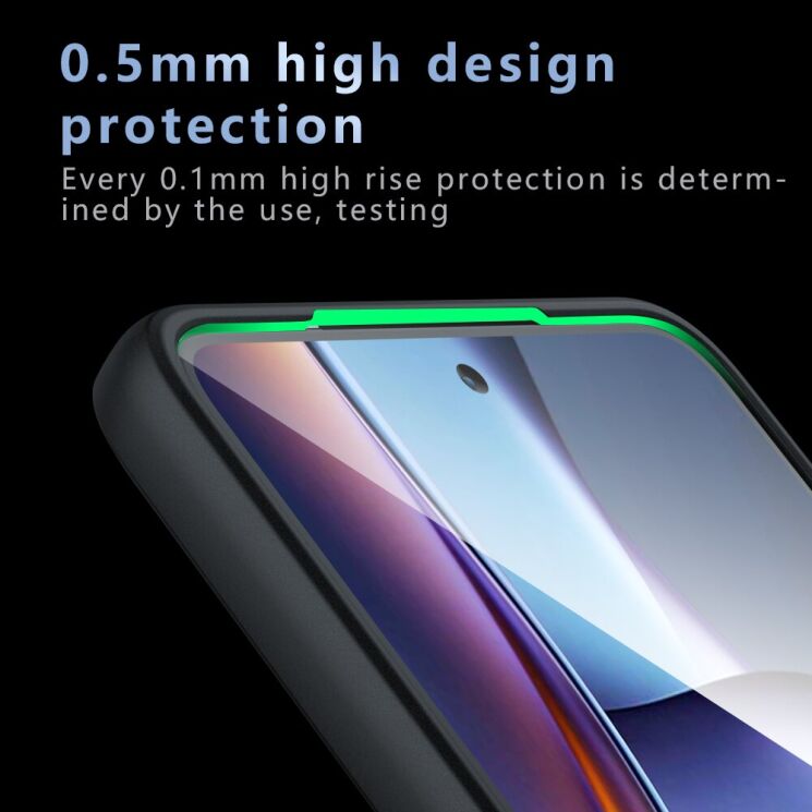 Защитный чехол Deexe Matte Skin with MagSafe для Motorola Moto G86 / G86 Power - Black: фото 7 из 12