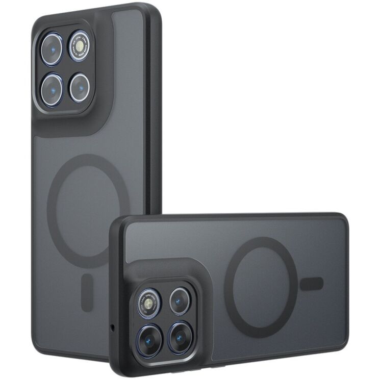 Защитный чехол Deexe Matte Skin with MagSafe для Motorola Moto G86 / G86 Power - Black: фото 1 из 12
