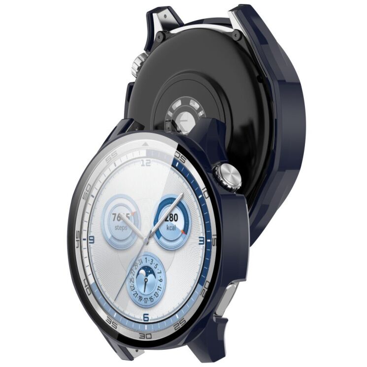 Защитный чехол Deexe Protective Frame для Huawei Watch GT 5 (46mm) - Dark Blue: фото 6 из 7
