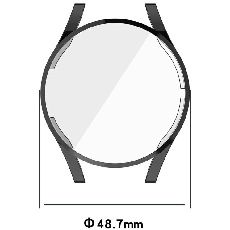 Захисний чохол Deexe Protective Frame для Samsung Galaxy Watch FE (40mm) - Black: фото 7 з 7