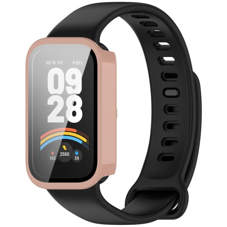 Защитный чехол Deexe Protective Frame для Xiaomi Mi Smart Band 9 Active / Redmi Band 3 - Pink: фото 5 из 7