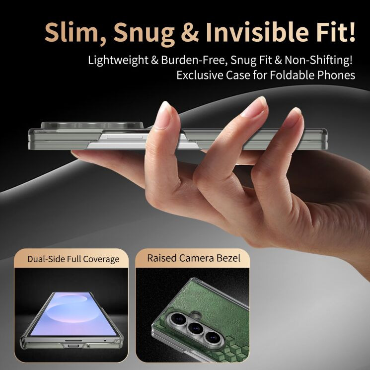 Защитный чехол Deexe Rhombus Case для Samsung Galaxy Fold 8 Ultra - Black (424082B) Защитный чехол Deexe Rhombus Case для Samsung Galaxy Fold 8 Ultra - Black: фото 10 из 12