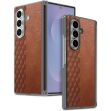 Защитный чехол Deexe Rhombus Case для Samsung Galaxy Fold 8 Ultra - Brown (424082Z)