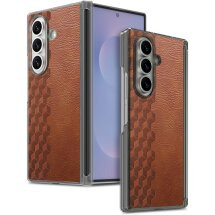 Защитный чехол Deexe Rhombus Case для Samsung Galaxy Fold 8 Ultra - Brown: фото 1 из 12