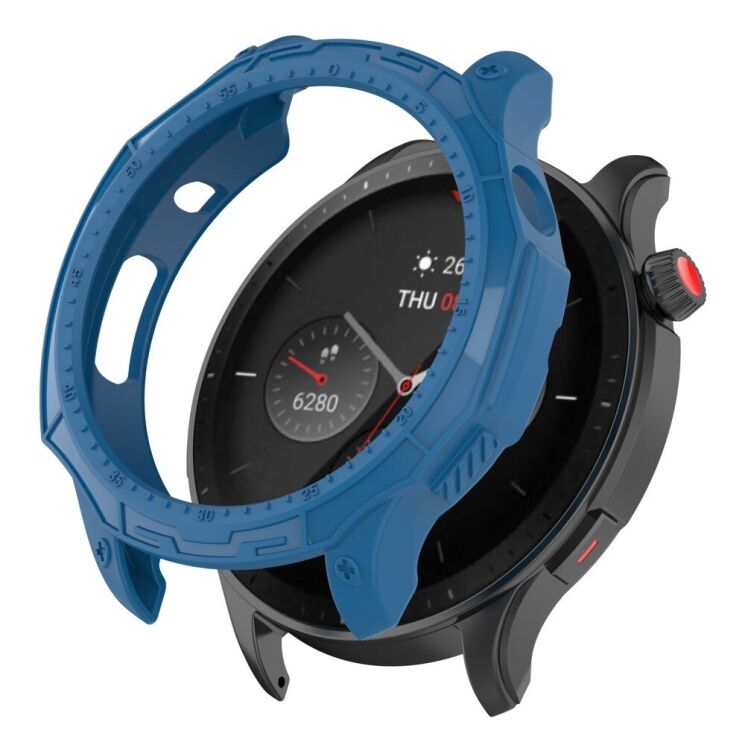 Защитный чехол Deexe Rugged Frame для Xiaomi Amazfit GTR 4 - Dark Blue: фото 1 из 8
