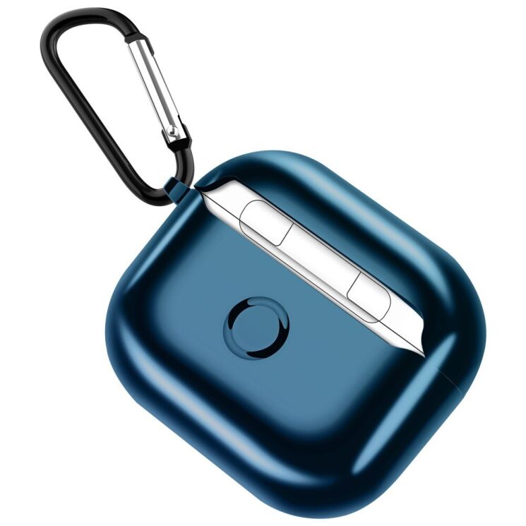Захисний чохол Deexe Shiny Case для Apple AirPods 3 - Blue: фото 3 з 5